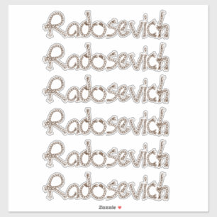 Personlig Namn Klistermärken