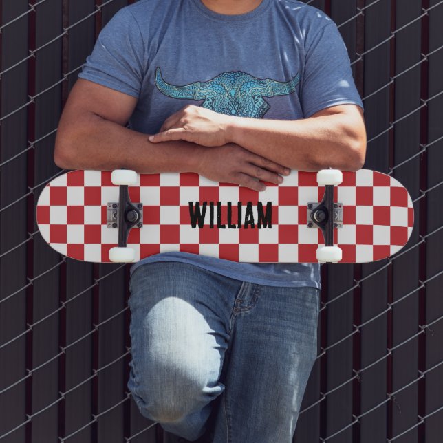 Personlig Namn kontrollpanel Mönster Mini Skateboard Bräda 18,5 Cm (Utomhus 3)