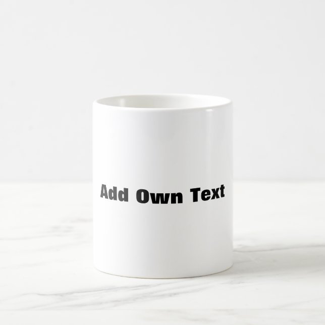 Personlig Namn Kopp Lägg till din egen text (Center)