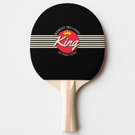 Personlig Namn Kung i Ping Pong Red Circle Pingisracket