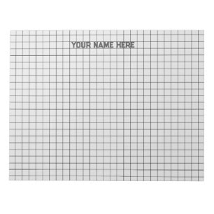 Personlig Namn Large Graph Papper Anteckningsblock