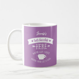 Personlig Namn Lavender Hett Chocolate Mugg