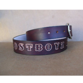 Personlig Namn Leather Bälte - Gift för honom