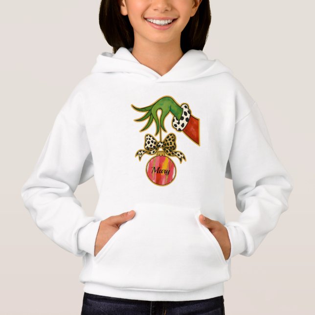 personlig namn Leopardbåge Papegoja Ornament T Shirt (Framsida)