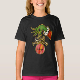 personlig namn Leopardbåge Papegoja Ornament T Shirt