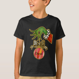 personlig namn Leopardbåge Papegoja Ornament T Shirt