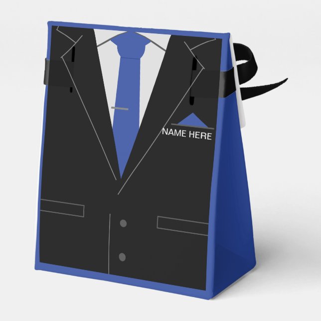 Personlig Namn Ley Business Kostym Tie Gift Box Presentaskar (Baksidan Sidan)
