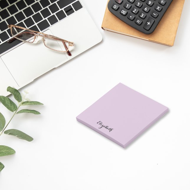 Personlig Namn Lila Home Office Business Post-it Block (Personalized Name Purple Home Office Business Post-it Notes)