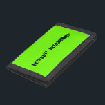 Personlig Namn Ljusglödlampa Neon Grönt<br><div class="desc">Personlig Bright Fluorescent Neon Grönt Anpassningsbar Wallets Anpassa med ditt namn eller meddelande</div>