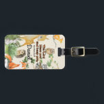 Personlig Namn Luggage Tag med skript Bagagebricka<br><div class="desc">Anpassade namn Luggage Tag för pojkar eller flickor med en Blating bible verse "The Lord Bless You and Behålla You" med söta trädsdjur,  byt bara namn mot ditt barns namn.</div>