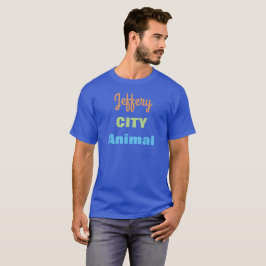 Personlig Namn Manar, skjortskjorta, City Animal T-shirt