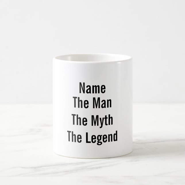 Personlig Namn människan, myten om förklaringen Kaffemugg (Center)