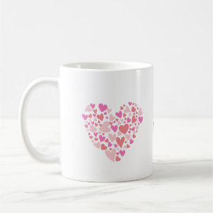 Personlig Namn med hjärtan Kaffemugg
