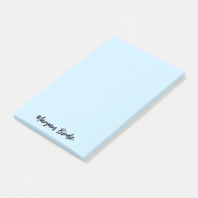 Personlig Namn med klibbig Post-it Block (Vinklad)