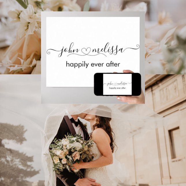 Personlig Namn med poster hjärta (Personalized Wedding Poster)