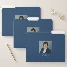 Personlig Namn Modern Elegant Arkivmapp