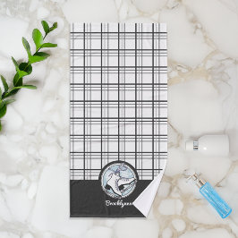 Personlig Namn Modern Tartan Ice Skating