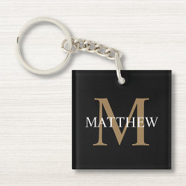 Personlig Namn Monogram Black