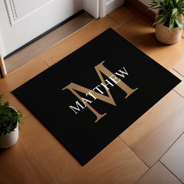 Personlig Namn Monogram Black