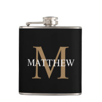 Personlig Namn Monogram Black