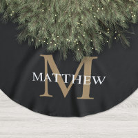 Personlig Namn Monogram Black