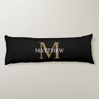 Personlig Namn Monogram Black