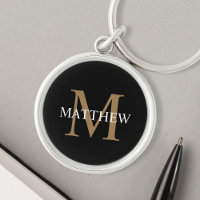 Personlig Namn Monogram Black