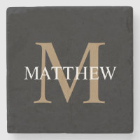 Personlig Namn Monogram Black