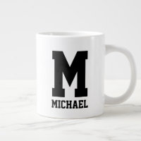 Personlig namn monogram extra stor