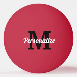 Personlig namn monogram färgad bord tennis pingisboll