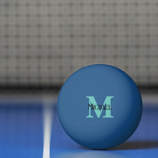 Personlig Namn Monogram Ping Pong Boll (Netto)