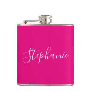 Personlig Namn Monogram Rosa Bachelorette Fickplunta