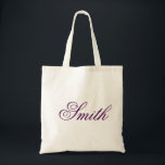 Personlig namn monogram tygkasse<br><div class="desc">Den här personlig namn monogram söt vintage till väskan är den bästa presentidén för brud och brudgumm i bröllop.</div>