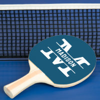 Personlig Namn Monogramm Bord tennisracketar