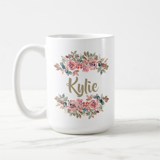 Personlig namn mugg | Anpassade presenter till hen (Vänster)