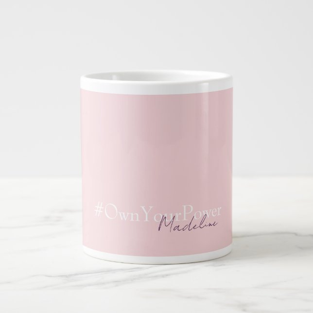 Personlig Namn Mugg - Girlbos Empowerment Gift Jumbo Mugg (Framsidan)