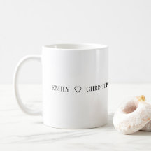 Personlig Namn Mugg – Minimal Valentinspresent