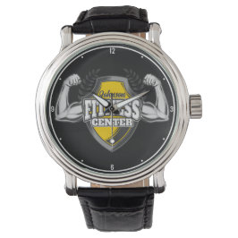 Personlig NAMN Muscle Fitness Trainer Gym Armbandsur