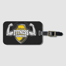 Personlig NAMN Muscle Fitness Trainer Gym Bagagebricka