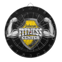 Personlig NAMN Muscle Fitness Trainer Gym Darttavla