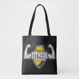 Personlig NAMN Muscle Fitness Trainer Gym Tygkasse
