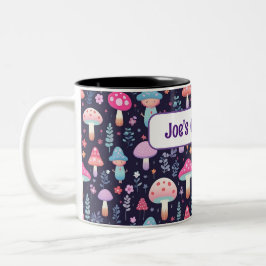 Personlig Namn Mushroom Gift Mugg