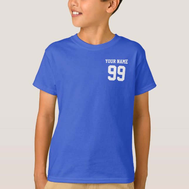 Personlig Namn Number Anpassningsbar Sport Team Je T Shirt (Framsida)