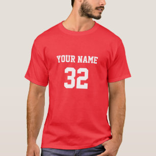 Personlig Namn nummer längst bak T Shirt