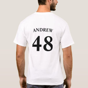 Personlig namn och Jersey-nummer T Shirt