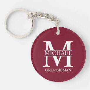 Personlig namn och monogram för bröllopsman