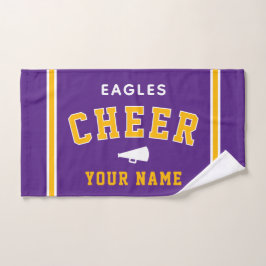 Personlig namn- och skoltörkläde för cheerleading,