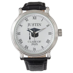 Personlig Namn och Year Tassel Studenten Watch Armbandsur