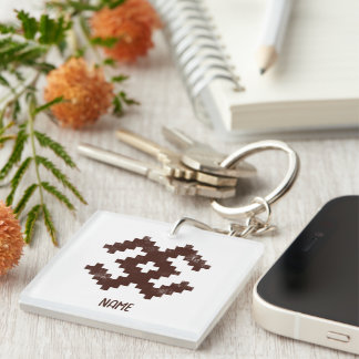 Personlig Namn Östersjön Mönster Pixelated Retro