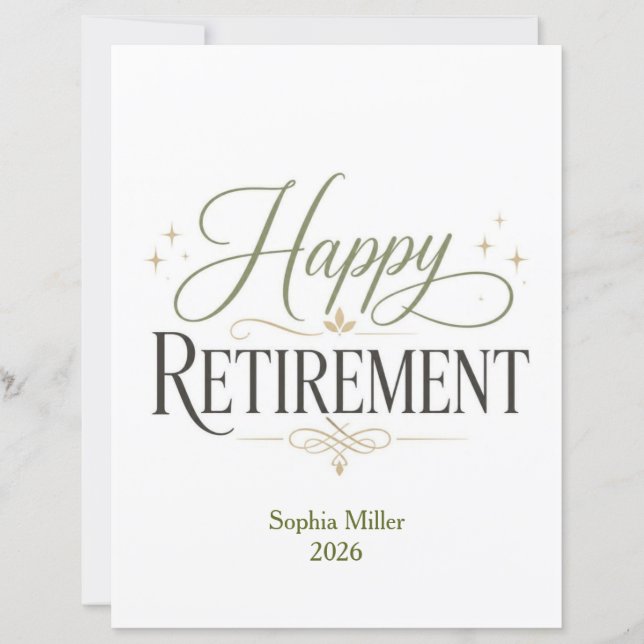 Personlig Namn på Glad Pension (Framsida)